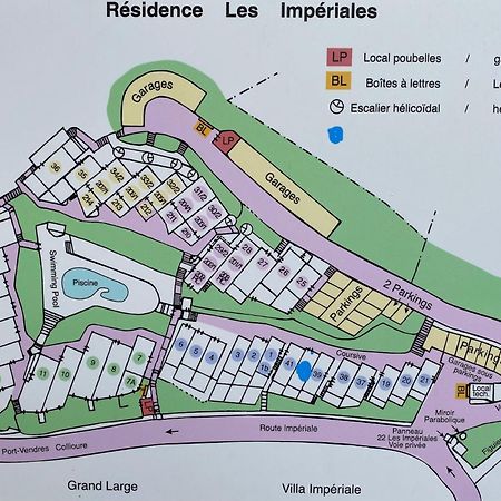 Superbe T3 Vue Sur Mer Parking Prive Classe 3 Etoiles Collioure Bagian luar foto